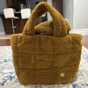 lululemon athletica Brown Sherpa Tote Bag